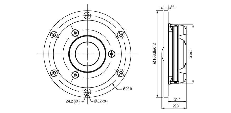 SB Acoustics Satori TW29DN-B výškáč 29 mm textil