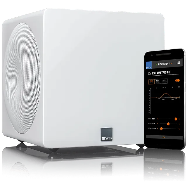 SVS 3000 Micro subwoofer bílý lesk outlet uzavřený