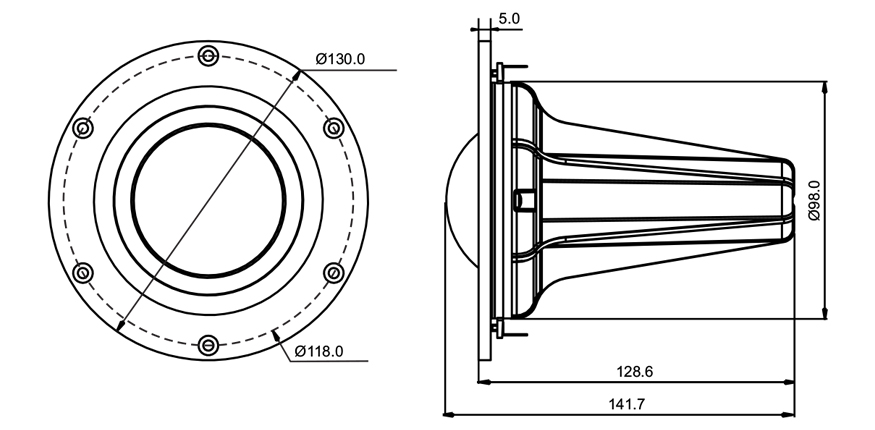 SB Acoustics Satori MD60N-6 středový reproduktor 2,5" fabric 6 ohm