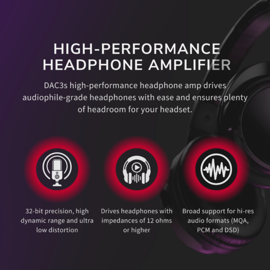 Audioengine DAC3 přenosný sluchátkový zesilovač s DAC