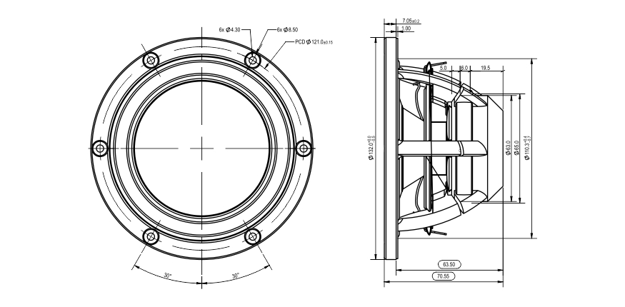 SB Acoustics Satori MR13TX-4 středový reproduktor 5" 4 Ohm