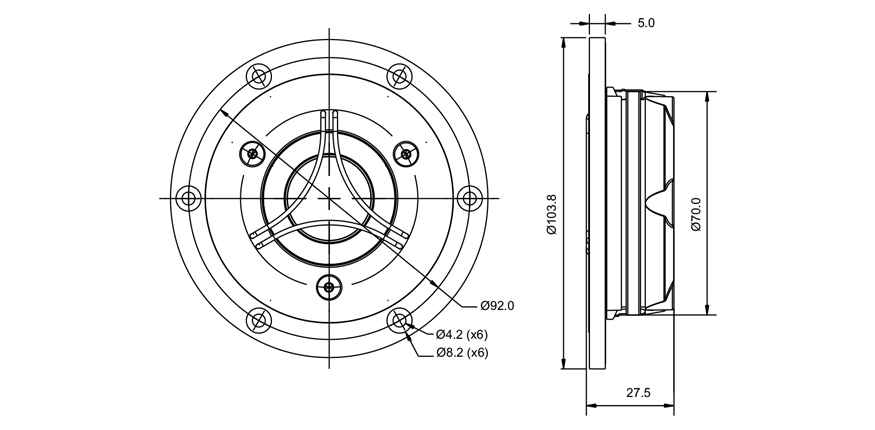 SB Acoustics Satori TW29BN-B výškový reproduktor berylium