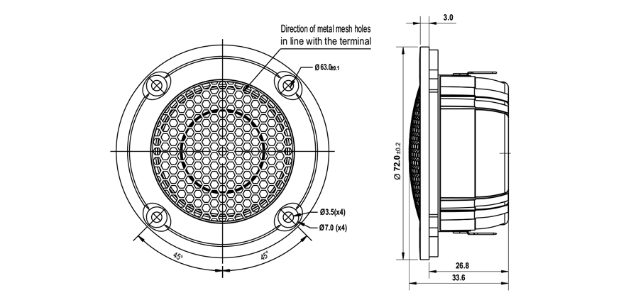SB Acoustics SB29BNC-C000-4 výškový reproduktor beryllium