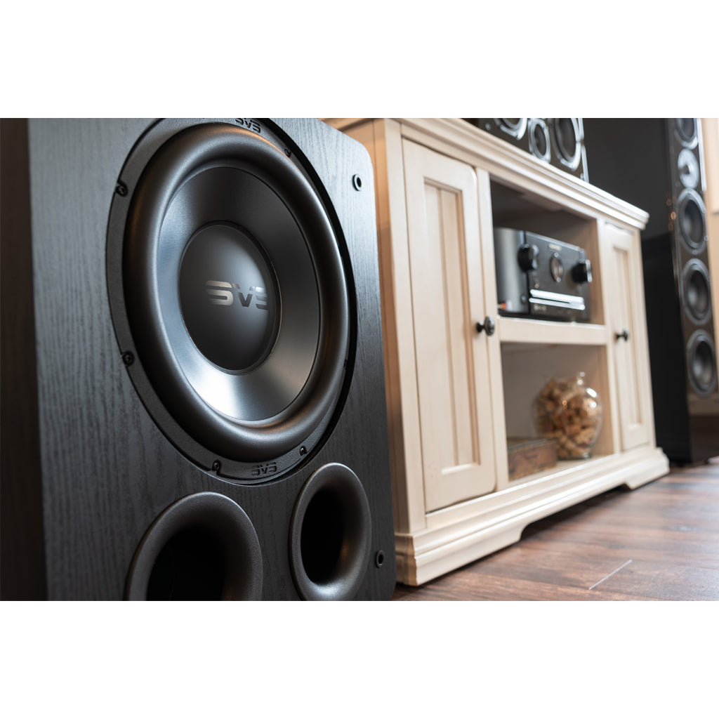 SVS PB-3000 subwoofer Premium Black Ash bassreflex