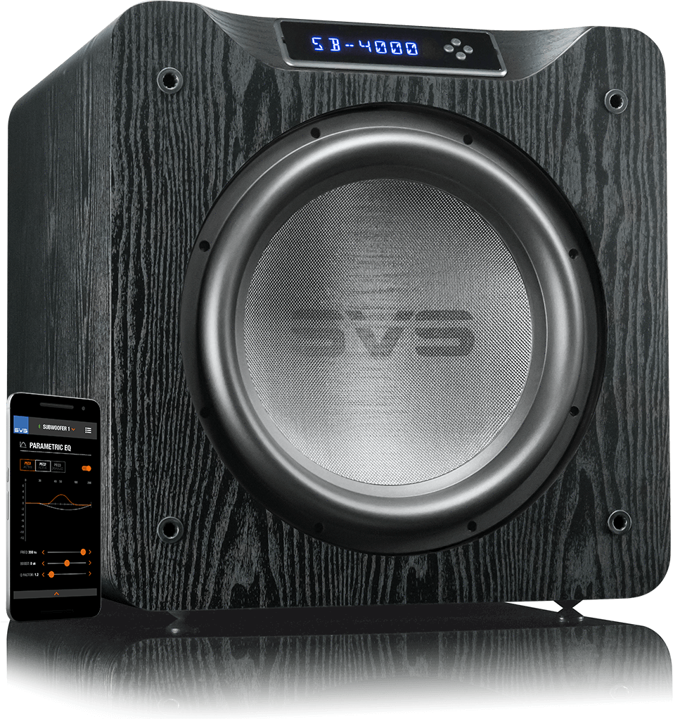 SVS SB-4000 subwoofer Piano Black výkonný do obýváku