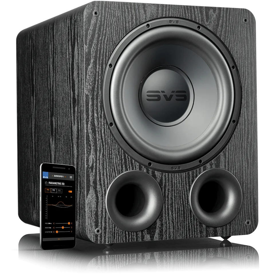 SVS PB-1000 Pro subwoofer Black Ash bassreflex