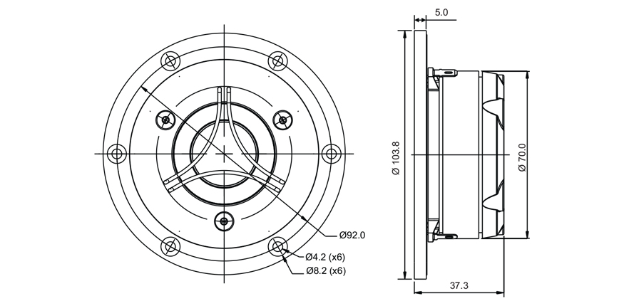 SB Acoustics Satori TW29B-B výškový reproduktor beryllium