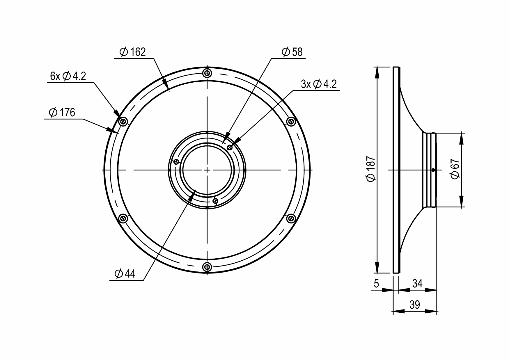 SB Acoustics Satori WG29-187 zvukovod černý