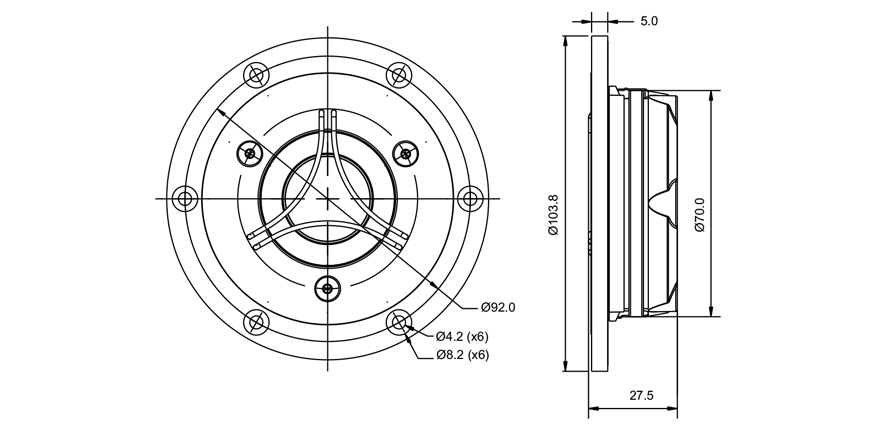 SB Acoustics Satori TW29BN výškový reproduktor beryllium