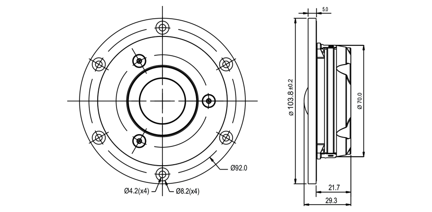 SB Acoustics Satori TW29DN výškový reproduktor textil