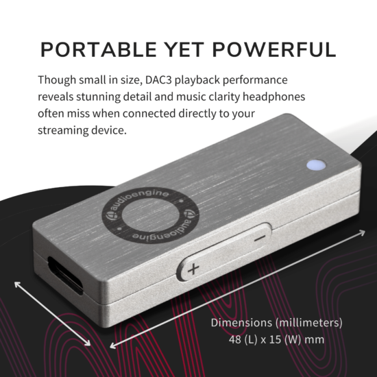 Audioengine DAC3 přenosný sluchátkový zesilovač s DAC